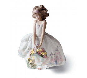  Статуэтка "Девушка с полевыми цветами", Lladro (Испания) 
